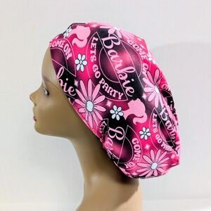 Barbie, Euro Style Scrub Cap, Scrub Cap, Surgery Hat, Chemo Hat